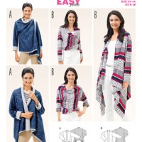 Pattern Review: Burda 6667 – Brown Rayon&nbsp;Cardigan