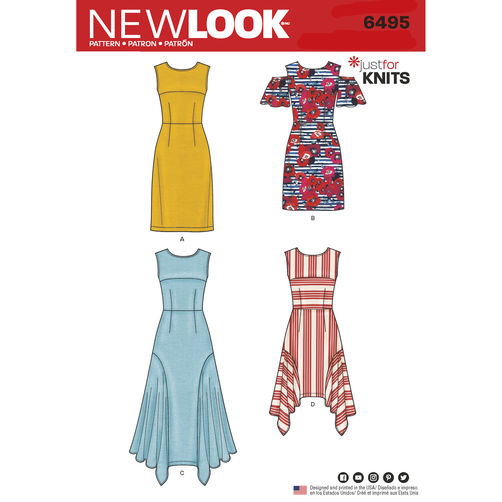 newlook-knit-dress-pattern-6495-envelope-front