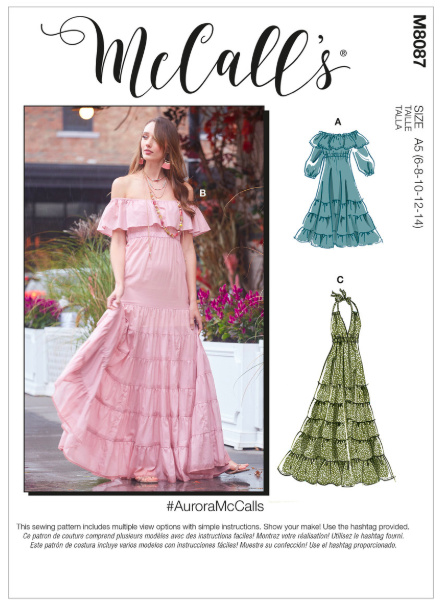 white christmas dresses Pattern: McCall's 7862